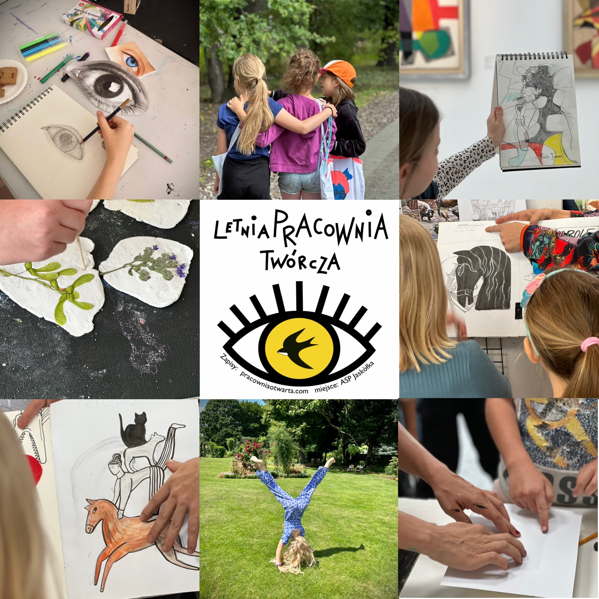 półkolonie artystyczne Wrocław wakacje letnie warsztaty rysunek dzieci zapisy pracownia otwarta